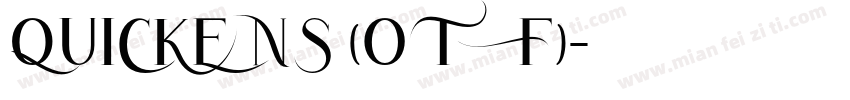 QUICKENS (OTF)字体转换